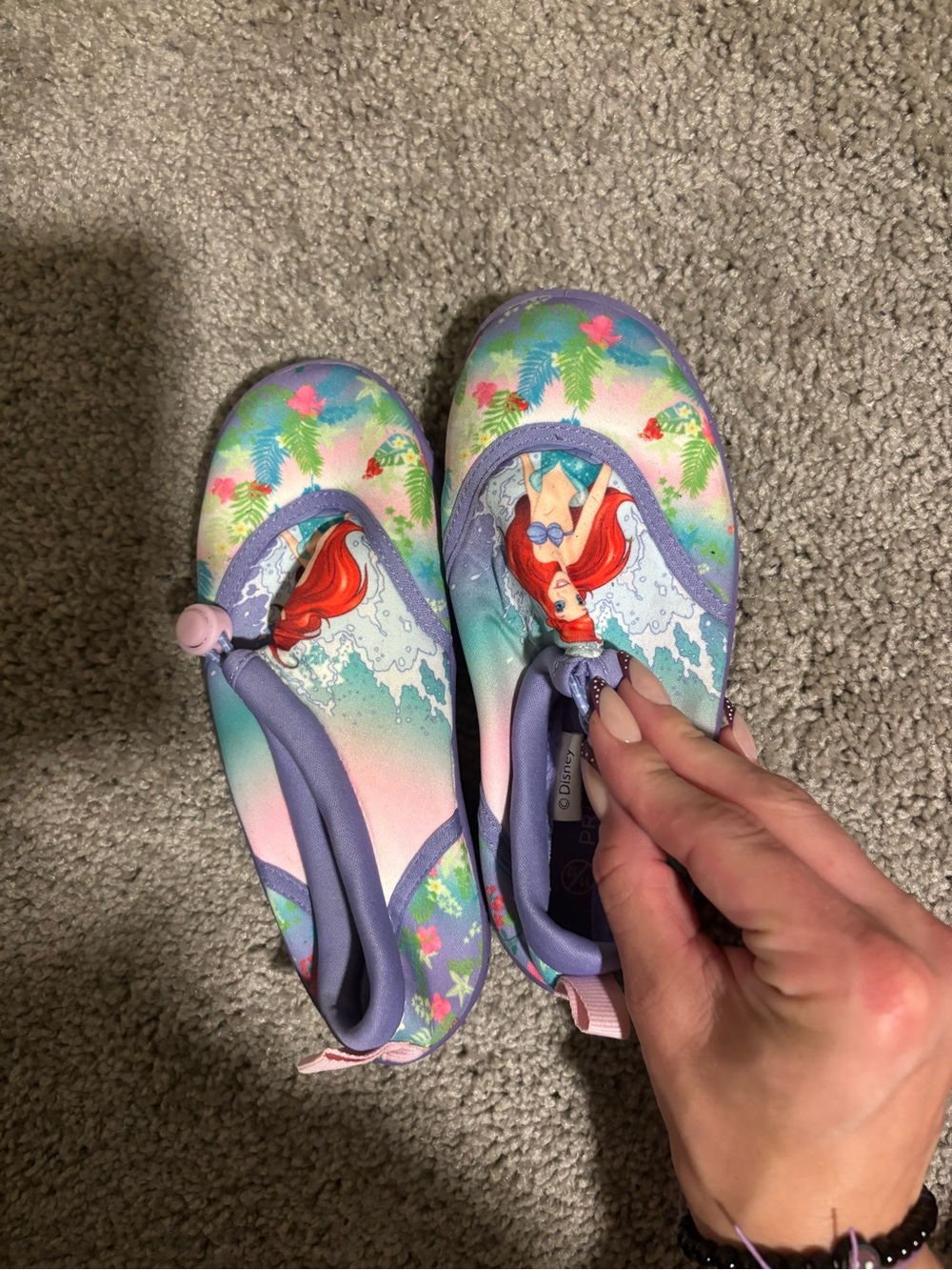 Girls' Mermaid Water Shoes - Purple and Pastel